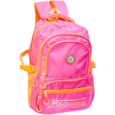 Rucsac școlar Polo roz pentru fetițe